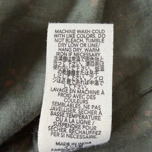 The GREAT. The Westerner Top in Army with Gold Stamp Vanity Size 0 = US X-Small - Picture 8 of 12